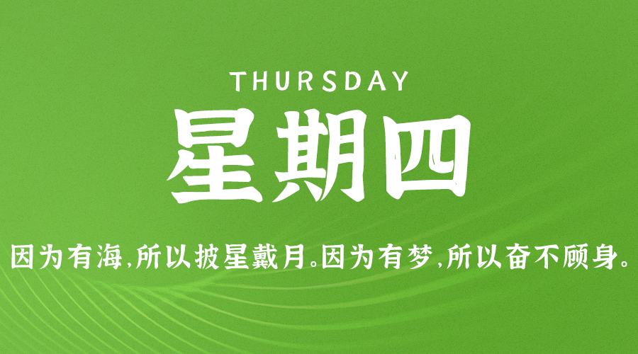 每天一分钟看世界!6月9日,农历 五月十一星期四,历史上的今天和生活冷知识