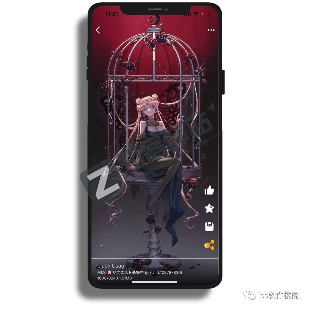 每日漫图app,ios端壁纸软件,超多好看的动漫小姐姐