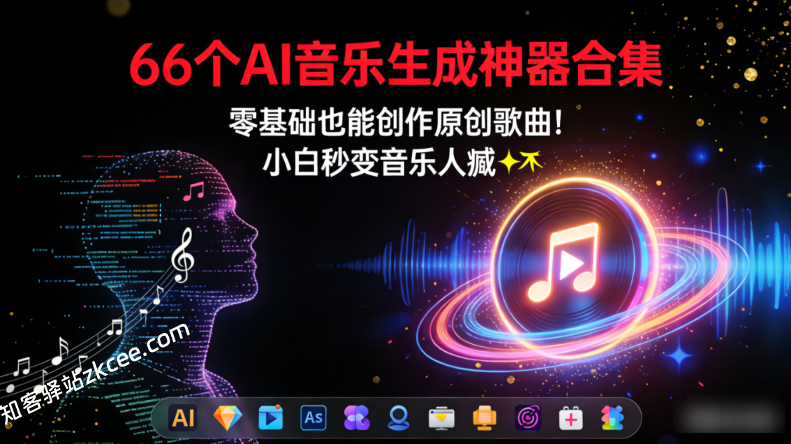【66个AI音乐生成神器合集】零基础也能创作原创歌曲!小白秒变音乐人🎵✨