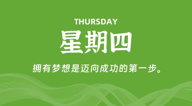 09月11日,星期四, 每天60秒读懂全世界!